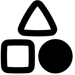 Content Categories Shapes Icon from Plump Remix Set