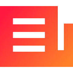 Documentation Newsletter Icon from Sharp Gradient Set