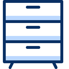 Drawer 1 Icon from Cyber Duotone Set