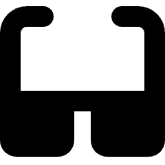 Eye Glasses Icon from Micro Solid Set