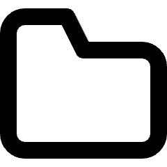 Folder Icon from Micro Line Set