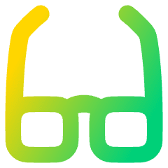 Glasses Icon from Plump Gradient Set