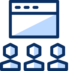 Group Web Presentation Icon from Cyber Duotone Set