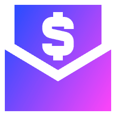 Mail Newsletter Paid Subscription Icon from Sharp Gradient Set