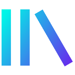 Media Library Music Content Icon from Sharp Gradient Set