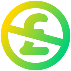 Non Commercial Pounds Icon from Plump Gradient Set