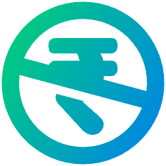 Non Commercial Rupee Icon from Plump Gradient Set