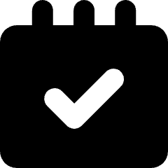 Notepad Check Icon from Micro Solid Set