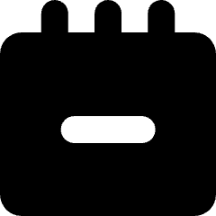 Notepad Subtract Icon from Micro Solid Set