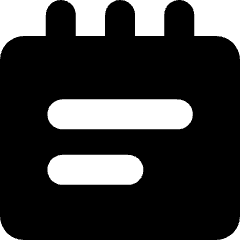 Notepad Text Icon from Micro Solid Set