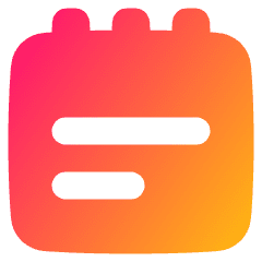 Notepad Text Icon from Plump Gradient Set
