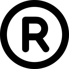 Registered Icon from Micro Line Set