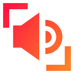Speaker Select To Speak Icon from Sharp Gradient Set