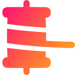 Thread Post Tweet Icon from Plump Gradient Set