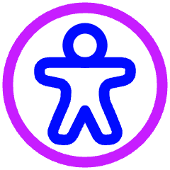 Accessibility Icon from Plump Neon Set