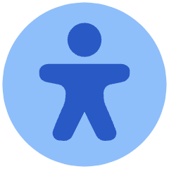 Accessibility Icon from Plump Flat Set