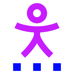 Accessibility Settings Options Icon from Sharp Neon Set