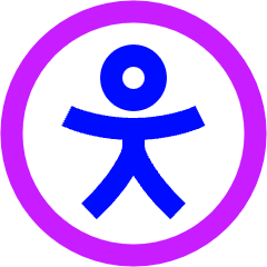 Accessibility Icon from Sharp Neon Set