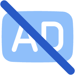 Ad Free Icon from Plump Flat Set
