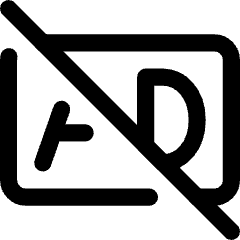 Ad Free Icon from Core Line Set