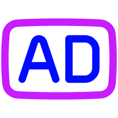 Ad Icon from Plump Neon Set