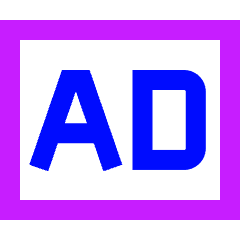 Ad Icon from Sharp Neon Set