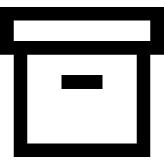 Archive Box Icon from Sharp Line Set