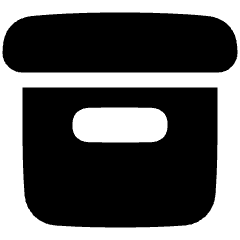 Archive Box Icon from Plump Solid Set