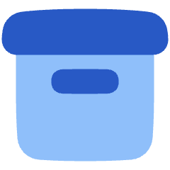 Archive Box Icon from Plump Flat Set