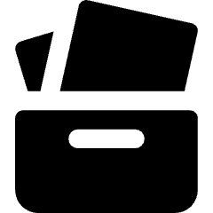 Archive Box Miscellaneous Icon from Core Solid Set