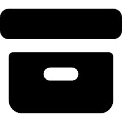 Archive Box Icon from Core Solid Set