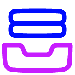 Archive Document Icon from Plump Neon Set