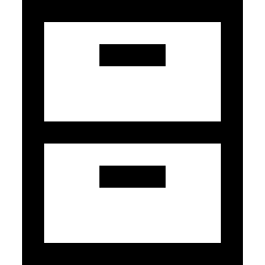 Archive Drawer Icon from Sharp Line Set