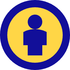 Attribution Icon from Sharp Pop Set