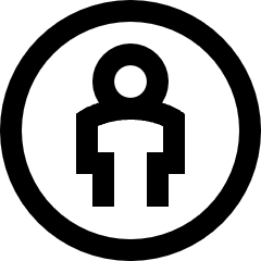 Attribution Icon from Sharp Line Set