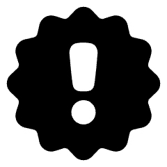 Badge Alert Icon from Plump Solid Set