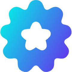 Badge Award Star Icon from Flex Gradient Set