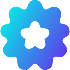 Badge Award Star Icon from Flex Gradient Set