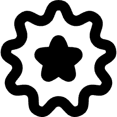 Badge Award Star Icon from Flex Remix Set