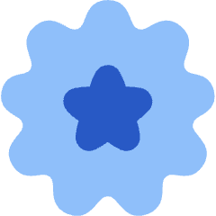 Badge Award Star Icon from Flex Flat Set