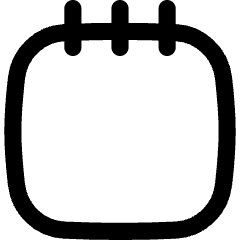 Blank Notepad Icon from Flex Line Set
