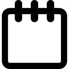 Blank Notepad Icon from Core Remix Set