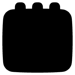 Blank Notepad Icon from Plump Solid Set