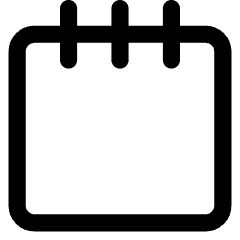 Blank Notepad Icon from Core Line Set