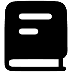 Book 1 Icon from Plump Solid Set