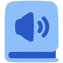 Book Audio Icon from Plump Flat Set