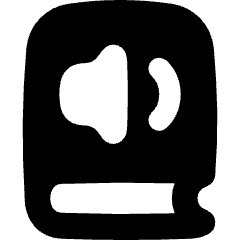 Book Audio Icon from Flex Solid Set