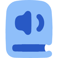 Book Audio Icon from Flex Flat Set