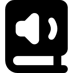 Book Audio Icon from Core Solid Set