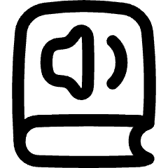 Book Audio Icon from Flex Line Set